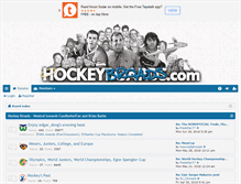Tablet Screenshot of hockeybroads.com